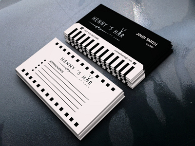 barber business card