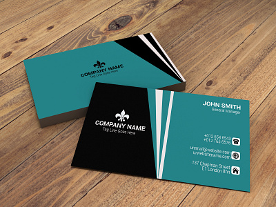 Corporate Business card business cmyk color corporate