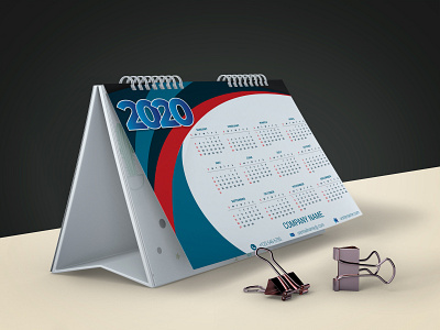 Desk Calendar clean color creative design