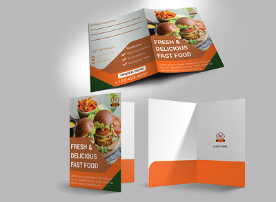 Marketing folder branding design business clean cmyk colors etc marketing responsive restaurant