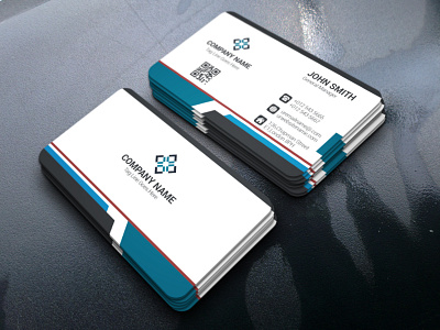 Corporate Business Card branding design clean cmyk color creative design