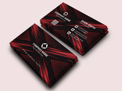 Corporate Business Card branding design clean cmyk color creative design