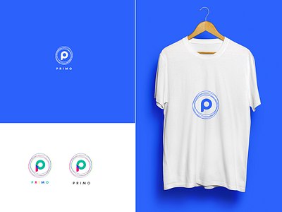 primo brand identity branding design flat icon illustration minimal typography vector web