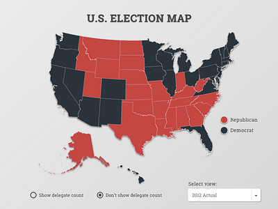 Daily UI #029 - Map 029 challenge daily dailyui democrat election interactive map republican sketch sketchapp