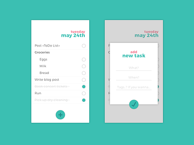 Daily UI #042 - ToDo List 042 app challenge daily dailyui list sketch sketchapp todo