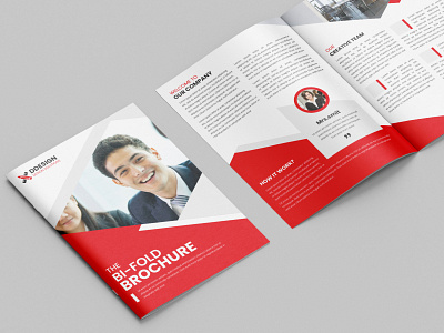 Creative Company Bi Fold Brochure Design Template