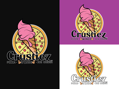 Crustiez Logo Design. branding design illustration illustrator logo minimal typography vector