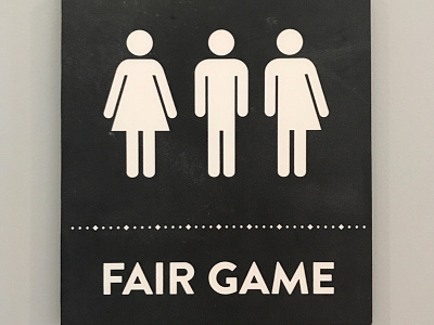 Fair Game bathroom inclusive inclusive bathroom restroom