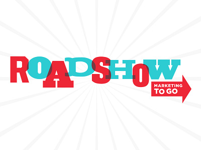 Roadshow Mobile Marketing Logo carnival carnival theme food truck marketing marketing outreach outreach road starburst