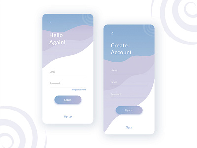Sign Up - Hush | Conquer Your Anxiety app app design clean concept daily ui dailyui design interface mobile page product product design sign in signup ui ui ux ui design user experience ux ux design