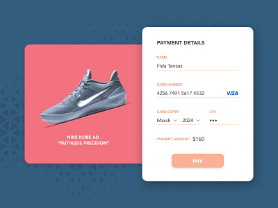Credit Card Checkout - UI Design by Fida Tanaaz on Dribbble