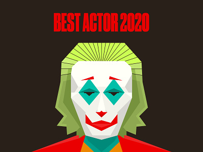 joker 2020 trend design illustration joker movie oscars vector