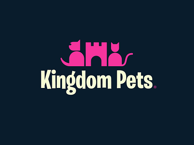 Kingdom Pets brand brand branding cat design dog icon idenity logo logotype pets vector