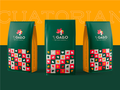 El Gallo coffee - Branding brand branding coffee idenity logo packaging rooster