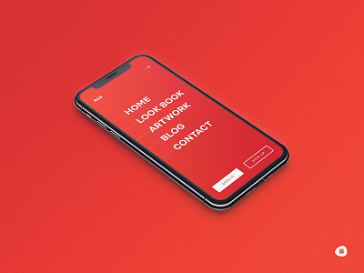 Minimal Menu for Mobile Screen design iphonex menu minimal simple