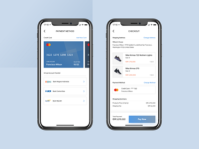 Daily UI 002 - Credit Card Checkout app app design banking app blue credit card design ecommerce flat minimal mobile ui ui ux web