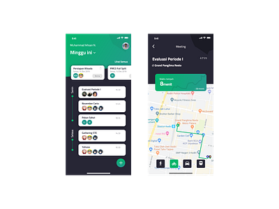 waktu app flat ui ux