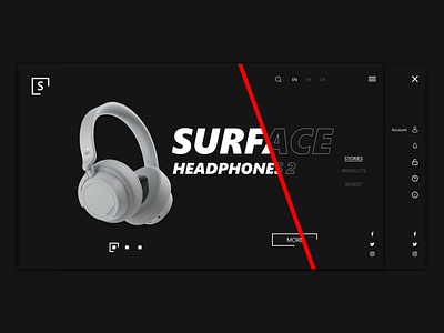 Sound Web App UI dark ecommerce ecommerce design ecommerce shop headphone headphones shop shopping app sound ui ui design ux ux design web app web design website