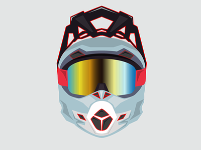 smh v1.2 design helmet illustration supermoto