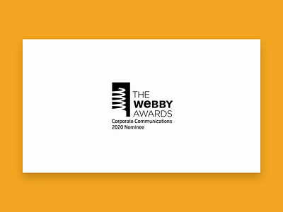 Webby Nominee audio awards corporate ui ux website