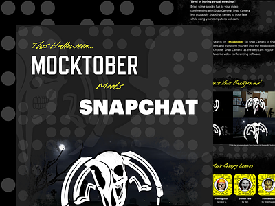 Mocktober Snapchat halloween landing mocktober snapchat snapchat filter snapchat lens
