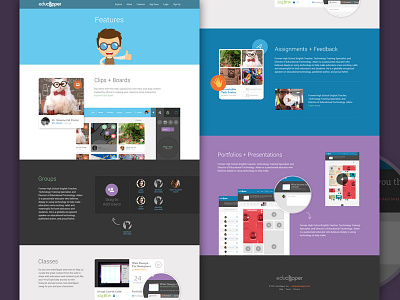 EduClipper Features by Elegant Seagulls on Dribbble