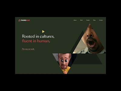 Third Ear Motion angles brand branding motion ui ui design website