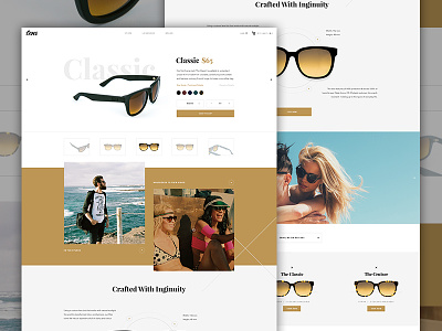 Tens Product Page cart e commerce ecommerce elegant seagulls modern product shop shopify specs sunglasses tens type
