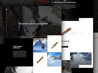 Wagner Skis custom e commerce ecommerce elegant seagulls grid outdoor shop ski snow sports store