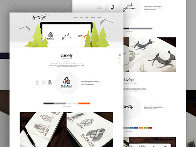 Portfolio Update agency elegant seagulls identity logo portfolio web