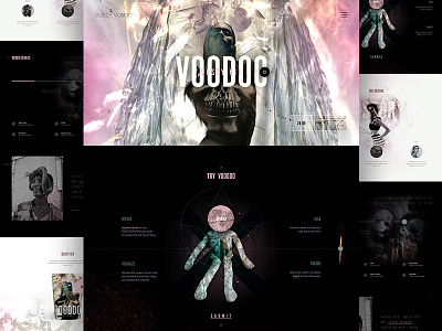 Dusty Voodoo e commerce ecommerce elegant seagulls gradient mocktober music shop voodoo