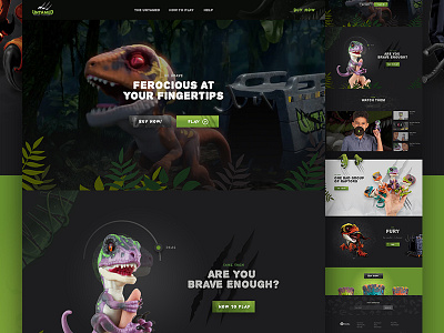 Untamed dark e commerce ecommerce fun kids shop toys ui