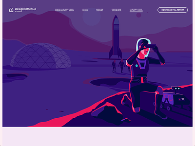New Design Frontier - Hero Animation animation clean color illustration landing space svg web
