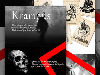 Krampus halloween krampus mocktober ui web webdesign