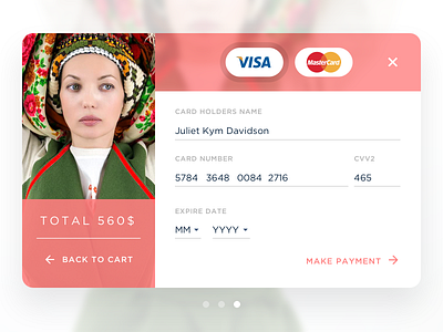 Credit Card Checkout cart checkout credit card daily ui master card pink village visa