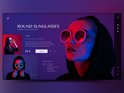 Sunglasses store website clothes design fashion glasses minimal online shop online store photo product store design ui ux web webdesign website