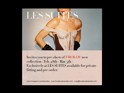 Les Suites x Frolov Invitation During PFW