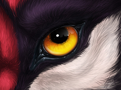 Sabertooth Eye in realistic style