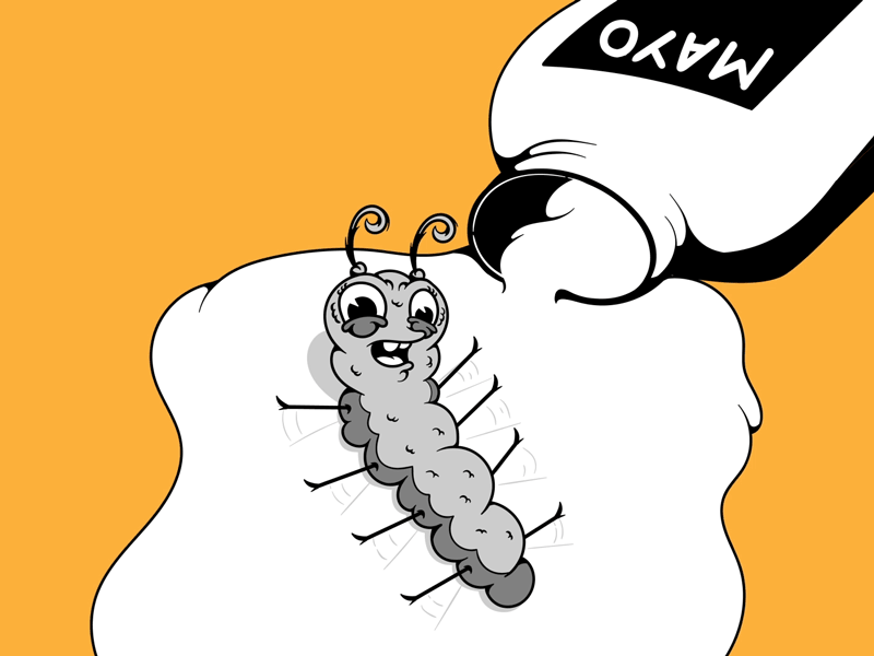 Mayonnaise angel by Alexander D on Dribbble