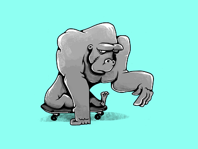 Skate wild. Gorilla.