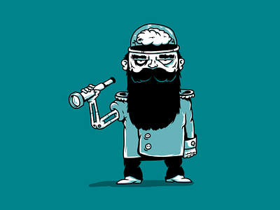 Cyborg Pirates. Lawrence Darkmind. Captain. character character design cybernetics cyborg illustration pirate pirates robotics sailor