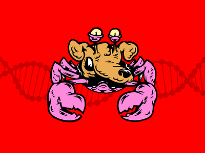 Crab Dog animals characters crab dog humor illustration mixed mutants mutation