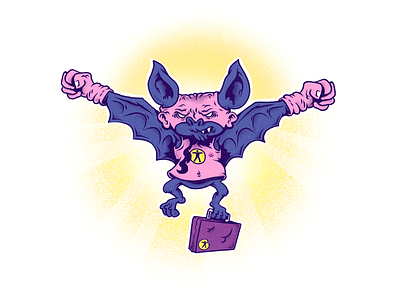 Manbat bat batman characters comicbook comics hero humor illustration superhero