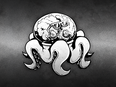 Nightmare creatures. The brainy one. character design characters creature horror illustration monochrome nightmare spooky