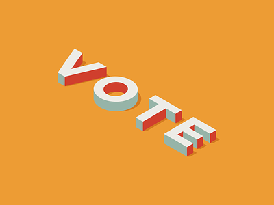 Vote america ballot democracy election isometric politics usa vote voting