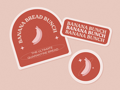 Banana Bread Bunch bakery baking banana banana bread bread design illustration quarantine quarantine life sticker sticker design stickerspub vector vector art
