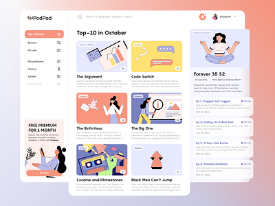 UI Design I Podcast App Concept