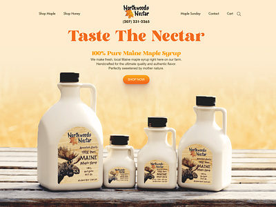 NorthwoodsNectar.com design web webdesign
