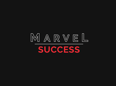 Marvel Success Logo branding graphic design illustration logo typography