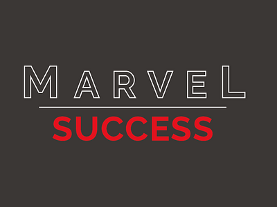 Marvel success business card - Side 1